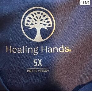 Healing Hands Deep Blue Top 5X